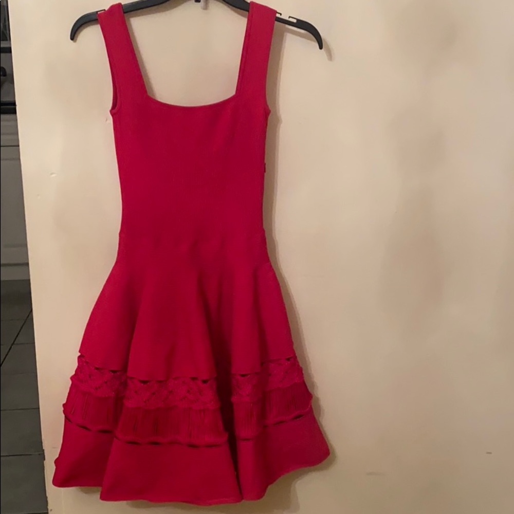 Alexander McQueen fuchsia cocktail dress sz Xs